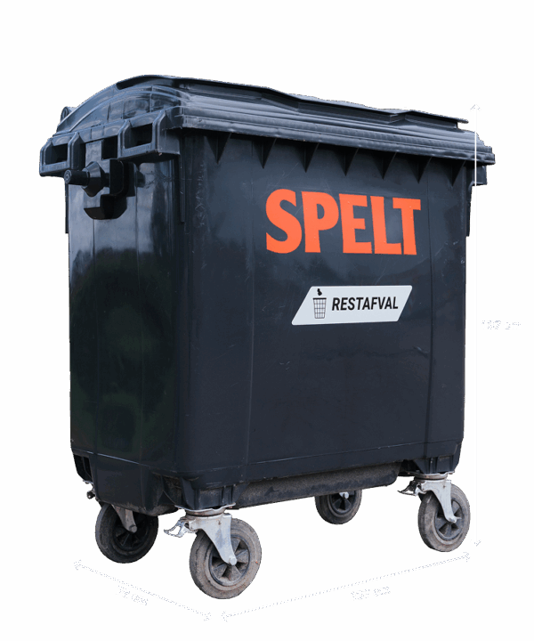 Restafval - 770 Liter Rolcontainer