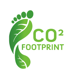 CO2 footprint logo voor het gebruik maken van de co2 prestatieladder