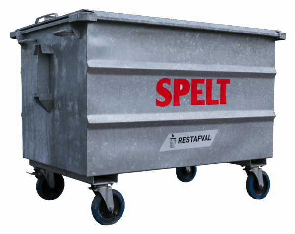 Restafval - 1000 Liter Rolcontainer Staal