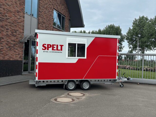Bouwkeet met herkenbaar design