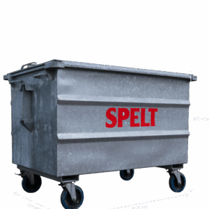 Papier-Karton - 1000 Liter Rolcontainer Staal