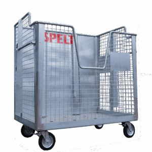 Papier-Karton - 2400 Liter Rolcontainer Staal
