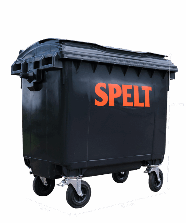Papier-Karton - 660 Liter Rolcontainer