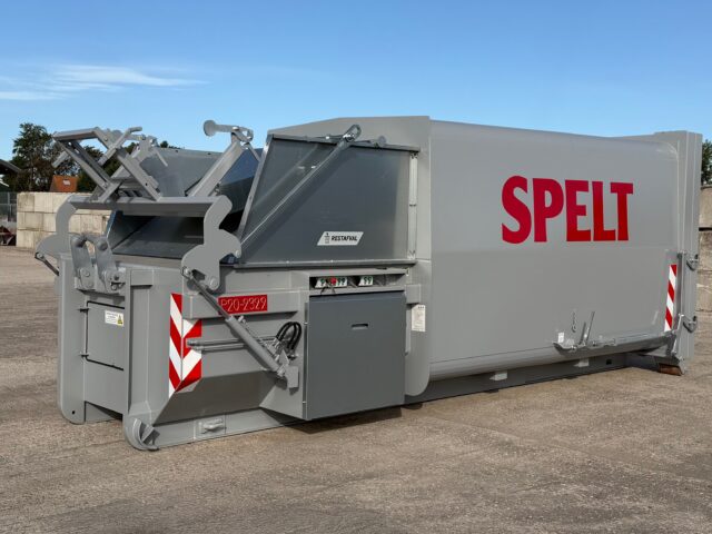 20m³ perscontainer met kantelaar